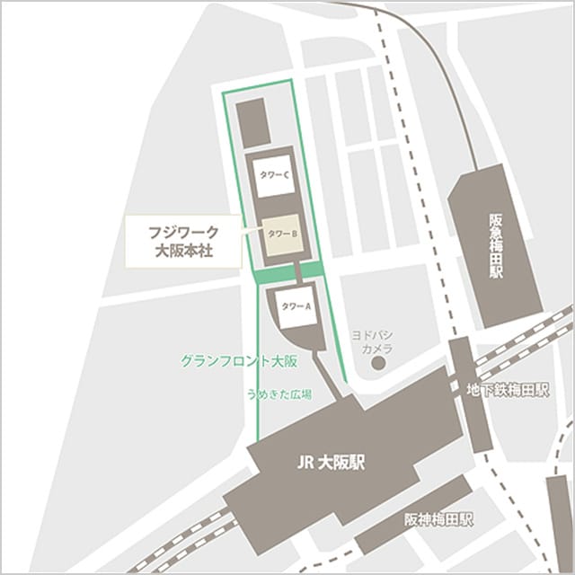 フジワーク大阪本社 地図